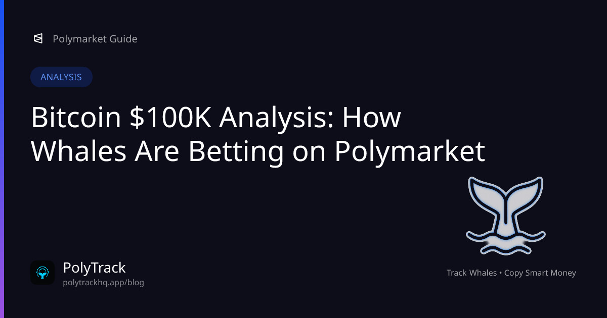 Bitcoin $100K Analysis: How Whales Are Betting on Polymarket - Analysis Guide for Polymarket Traders | PolyTrack Blog