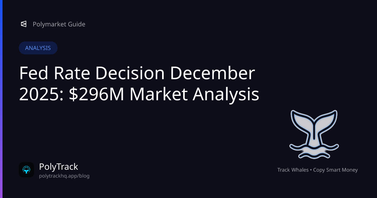 Fed Rate Decision December 2025: $296M Market Analysis - Analysis Guide for Polymarket Traders | PolyTrack Blog